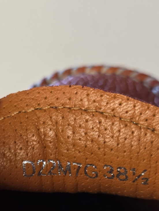 Geox Respira Orange Leather Loafers Italian Comfort Driving Flats  EU38.5/US8 - Picture 9 of 9